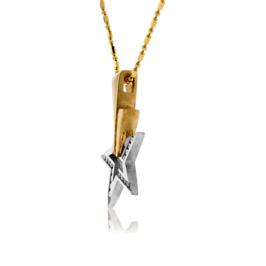 Diamond Shooting Star Pendant - Park City Jewelers