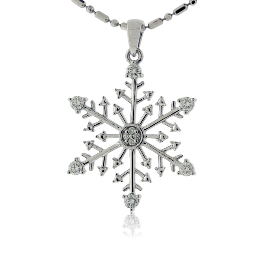 Diamond Snowflake Pendant - Park City Jewelers
