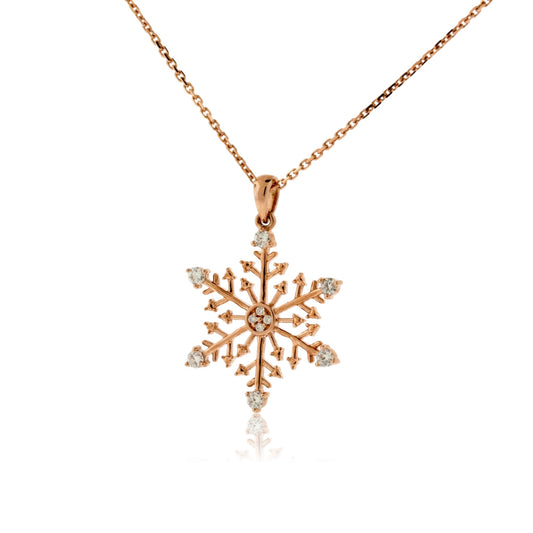 Diamond Snowflake Pendant - Park City Jewelers