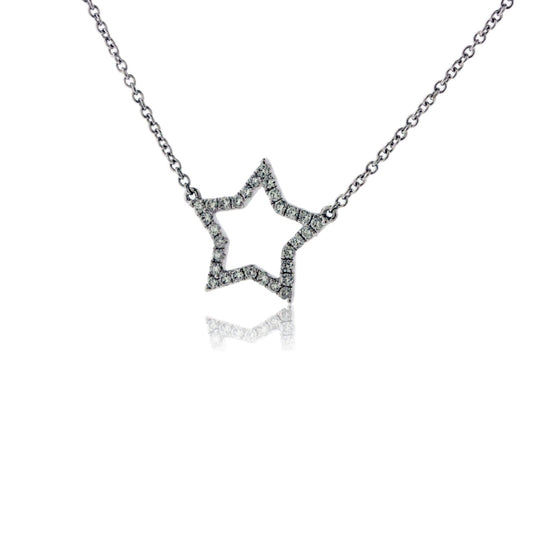 Diamond Star Single Row Necklace - Park City Jewelers