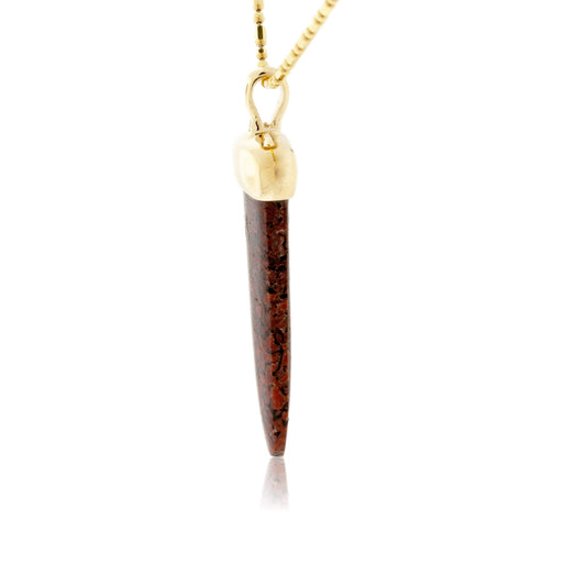 Dinosaur Bone Drop Contemporary Style Necklace - Park City Jewelers