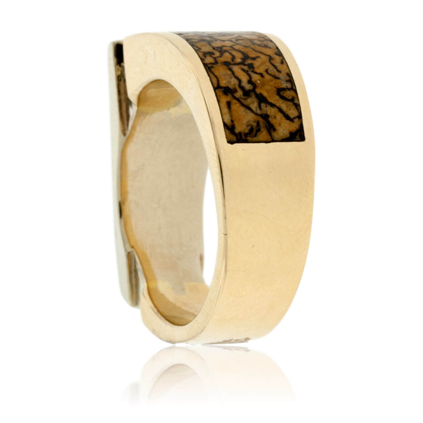 Dinosaur Bone Inlay Style Ring - Park City Jewelers