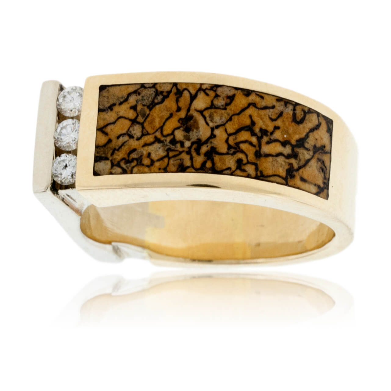 Dinosaur Bone Inlay Style Ring - Park City Jewelers