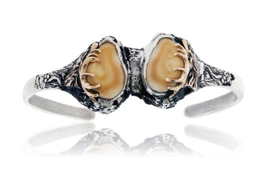 Double Elk Ivory Tooth Bracelet - Park City Jewelers