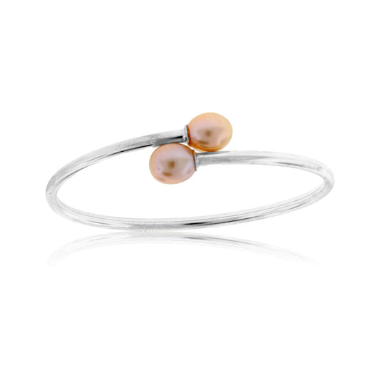 Double Fresh Water Pearl Bracelet in Sterling Silver - Park City Jewelers