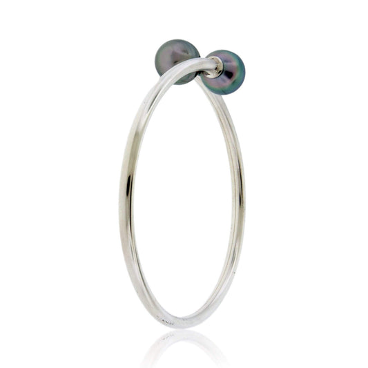 Double Tahitian Pearl Bracelet in Sterling Silver - Park City Jewelers