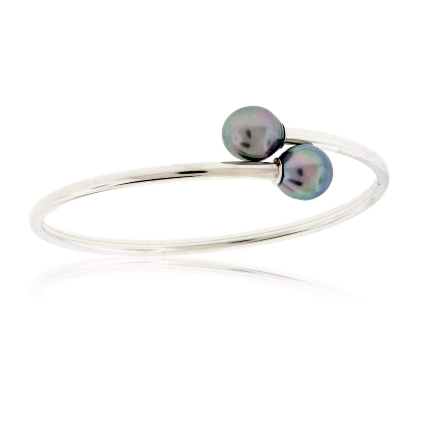 Double Tahitian Pearl Bracelet in Sterling Silver - Park City Jewelers