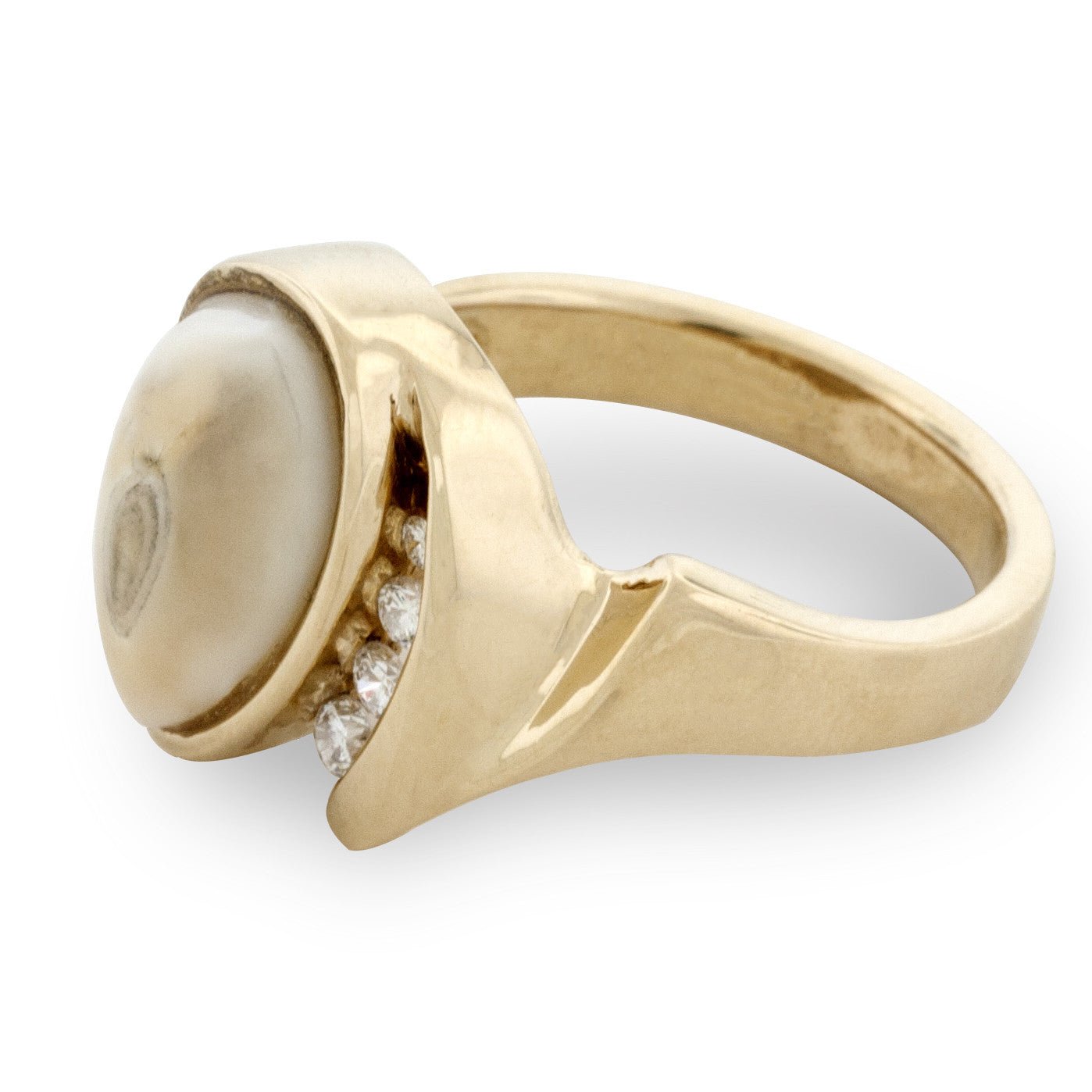 Elk Ivory and Diamond Ring - Park City Jewelers