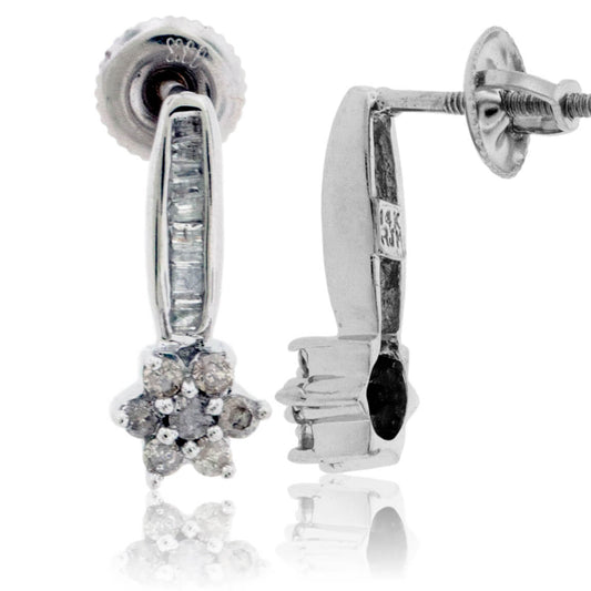 Estate Style Diamond Drop Earrings - Park City Jewelers