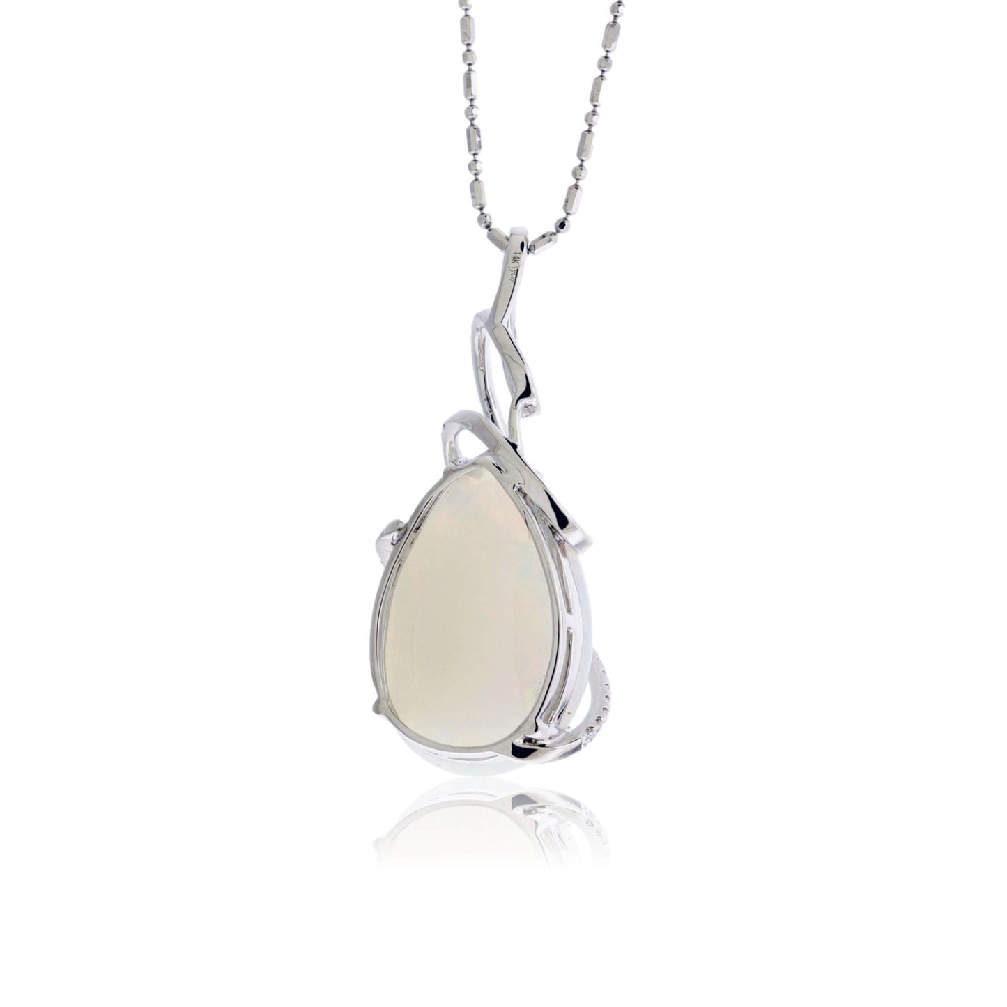 Ethiopian Opal Draped with Diamonds Pendant - Park City Jewelers