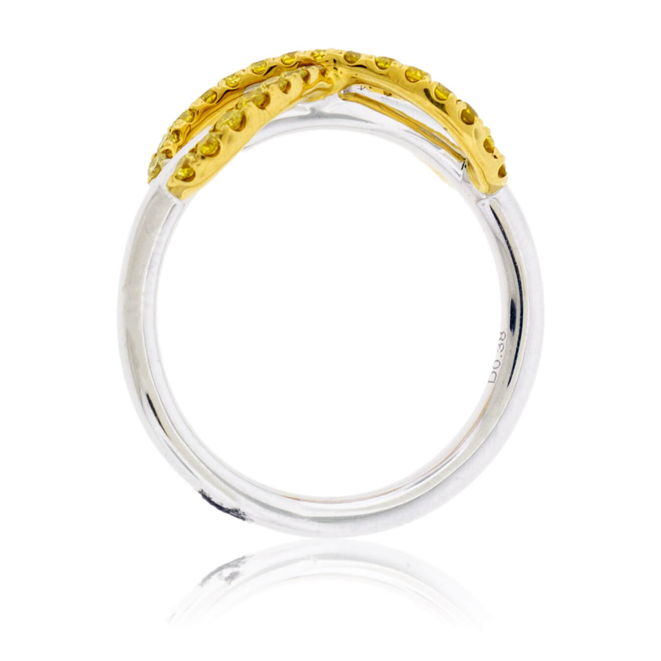 Fancy Natural Yellow Diamond Infinity Symbol Ring - Park City Jewelers