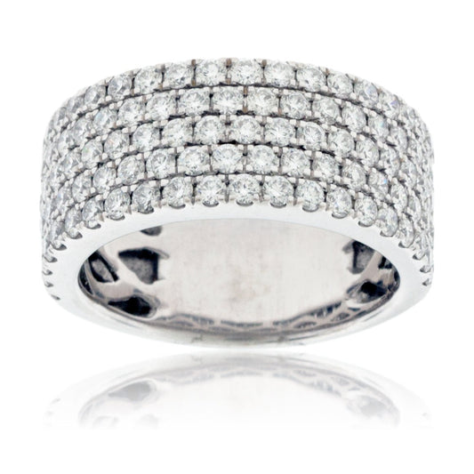 Five Row Pavé Diamond Band - Park City Jewelers