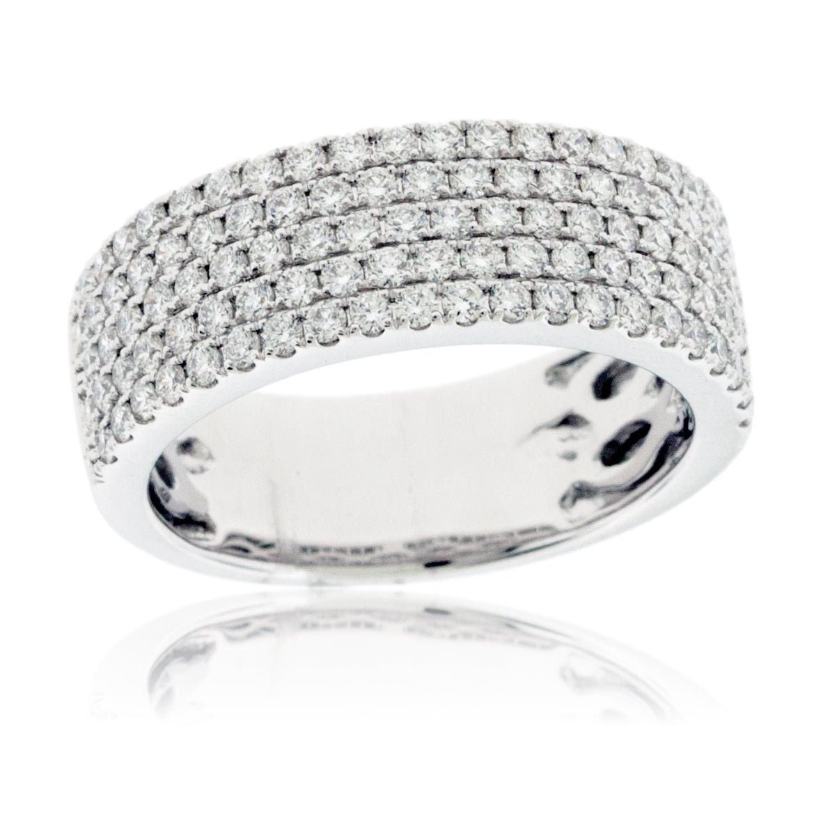Five Row Pavé Diamond Band – Park City Jewelers