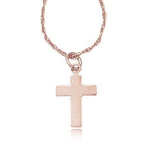 Flat store cross necklace