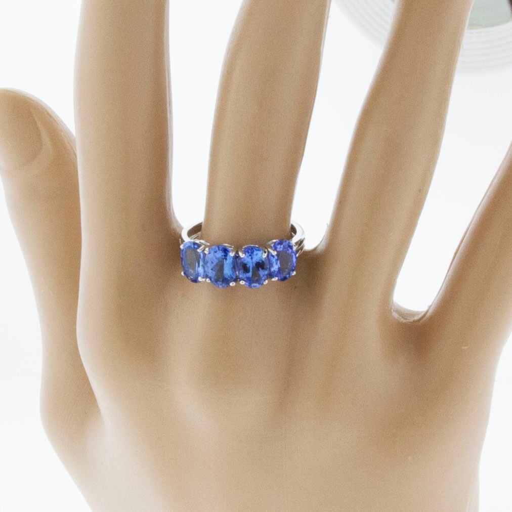 Four Oval Cut Tanzanite Ring - Park City Jewelers