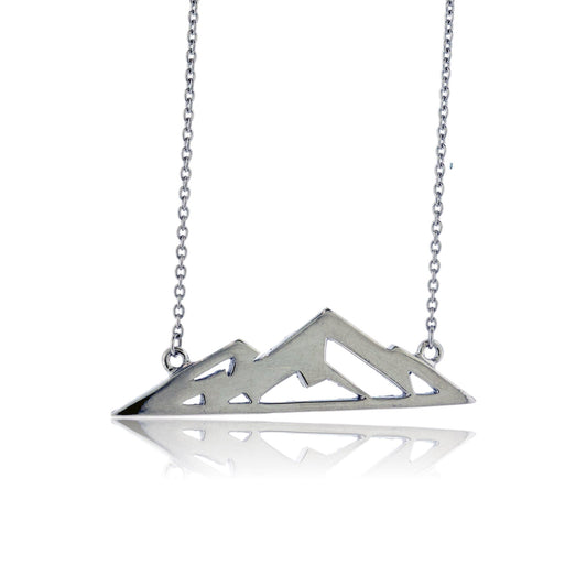 Geometric Mountain Peak Pendant - Park City Jewelers