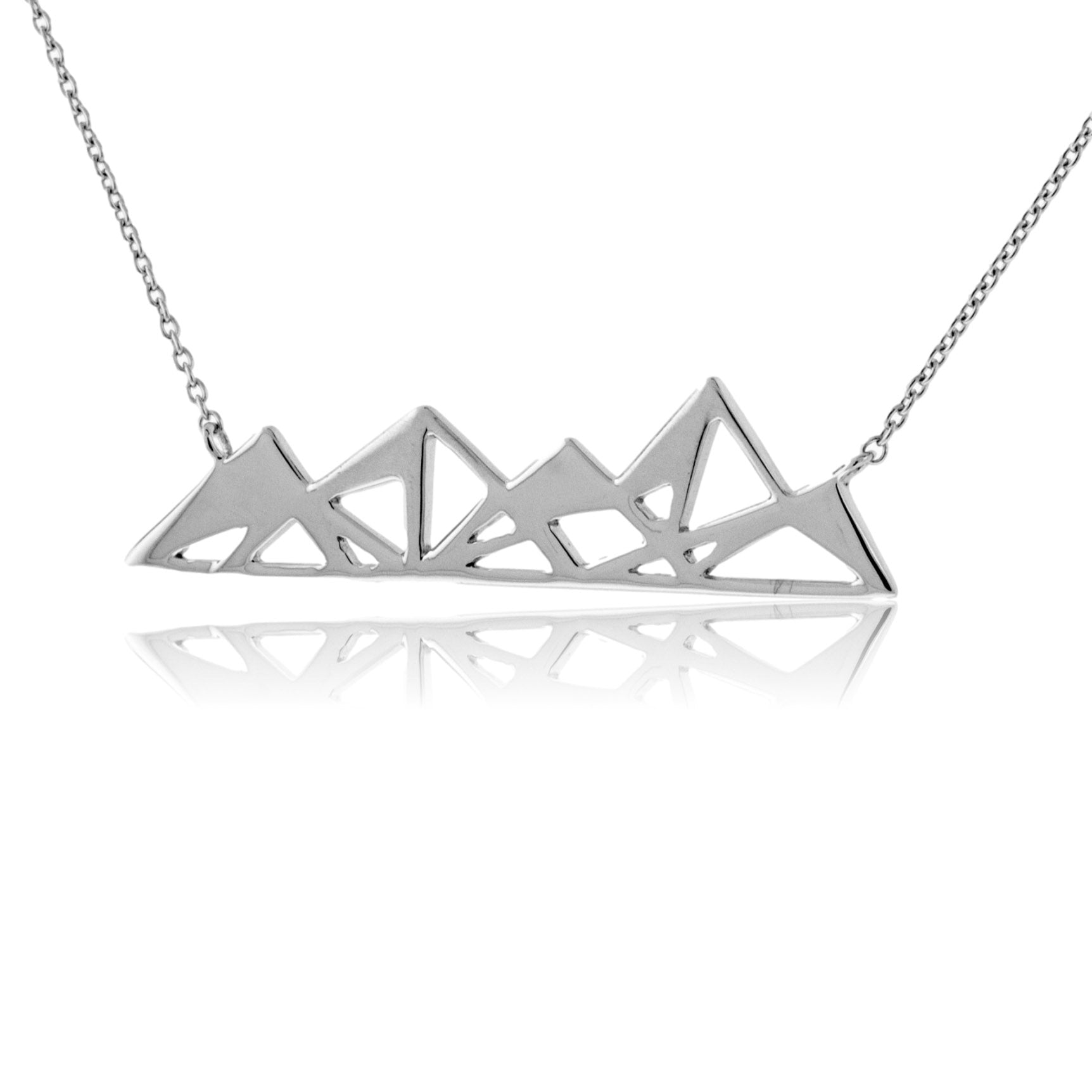 Geometric Mountain Peak Pendant - Park City Jewelers