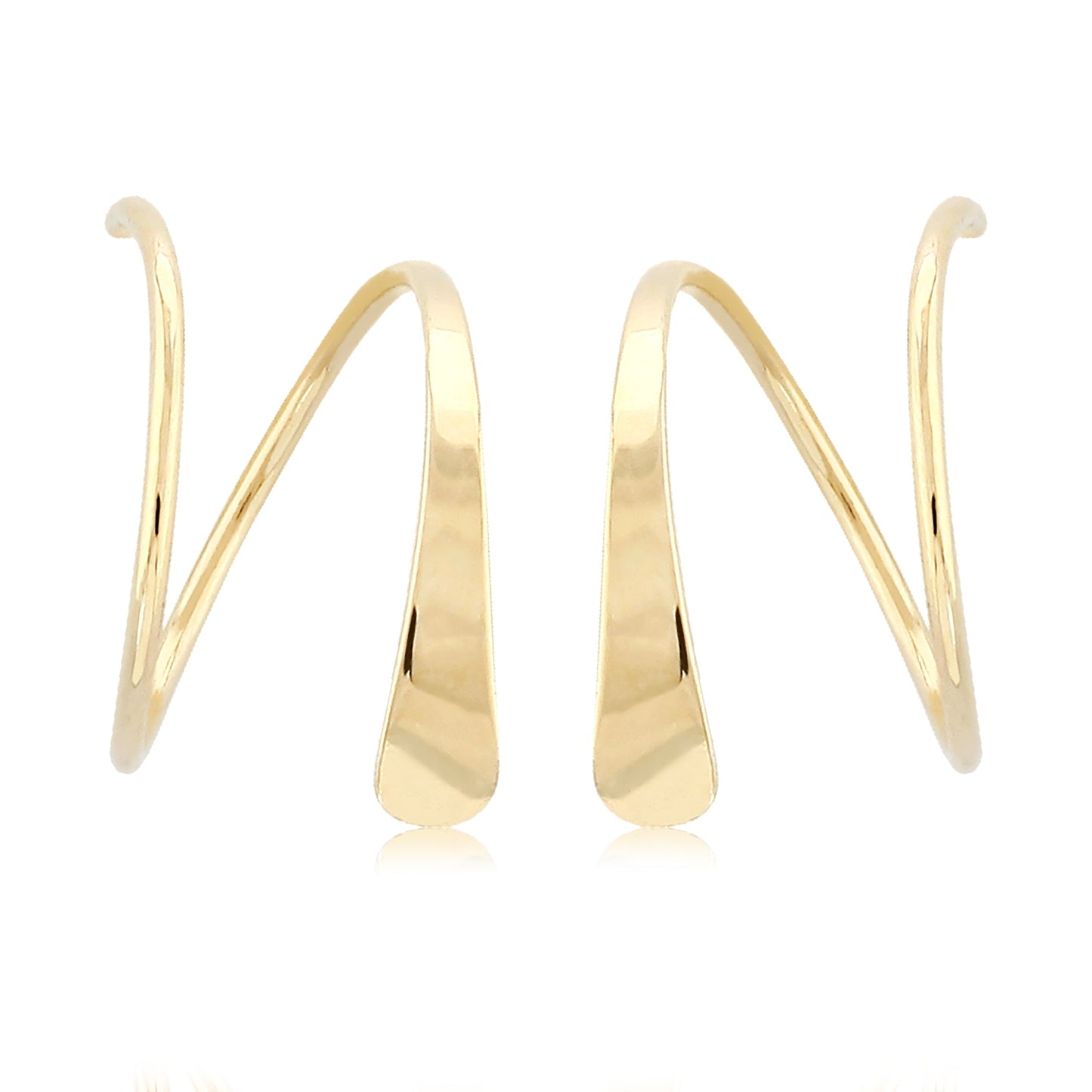 Gold Tapered Wire Cuff Earring - Park City Jewelers