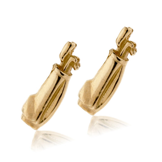 Golf Bag And Clubs Stud Earrings - Park City Jewelers
