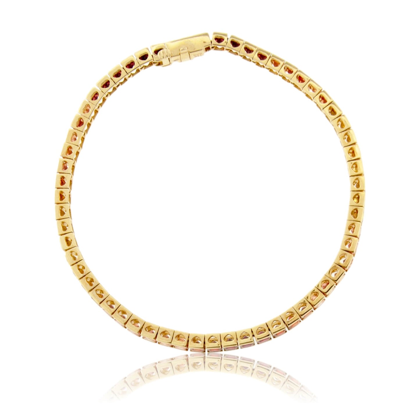 Gradiation Sunset Sapphire Tennis Bracelet - Park City Jewelers