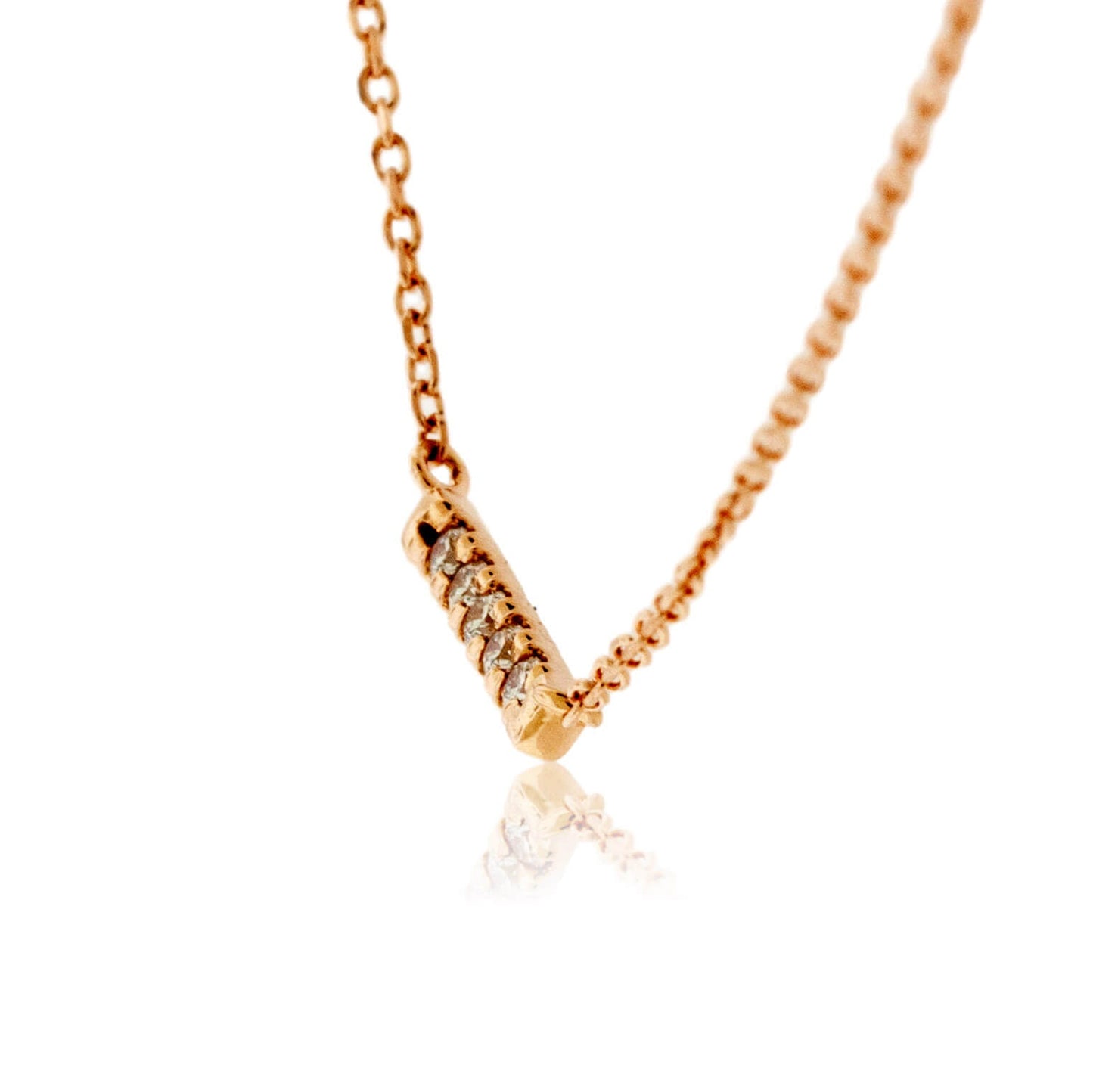 Horizontal Diamond Bar Necklace - Park City Jewelers