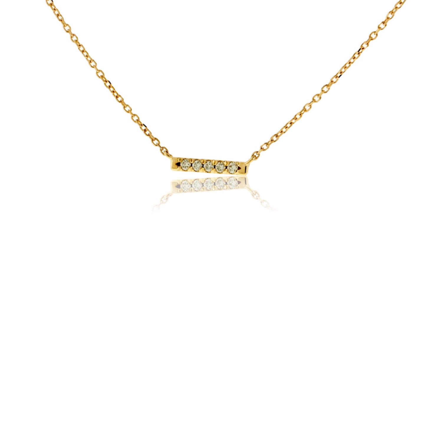 Horizontal Diamond Bar Necklace - Park City Jewelers