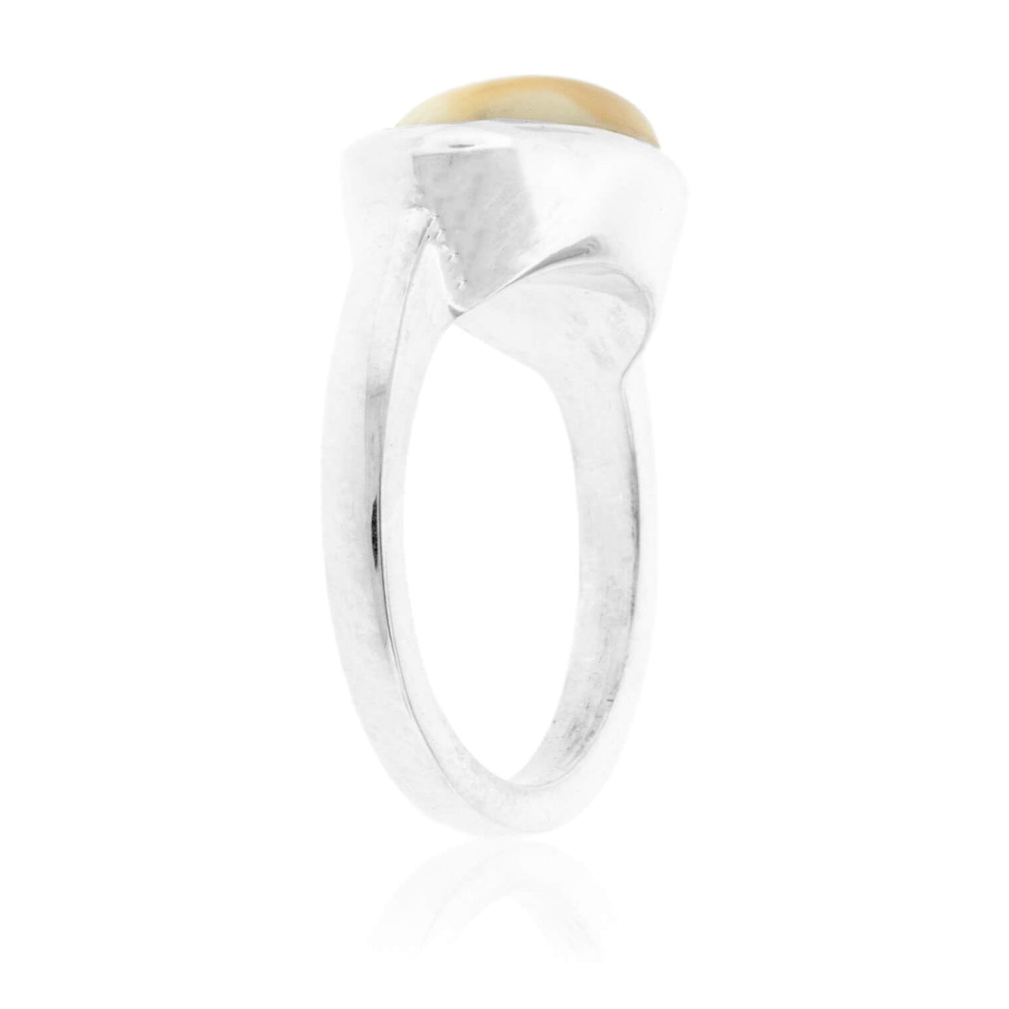 Horizontal Simple Elk Ivory Ring - Park City Jewelers