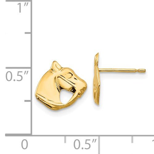 Horse Head Post Stud Earrings - Park City Jewelers