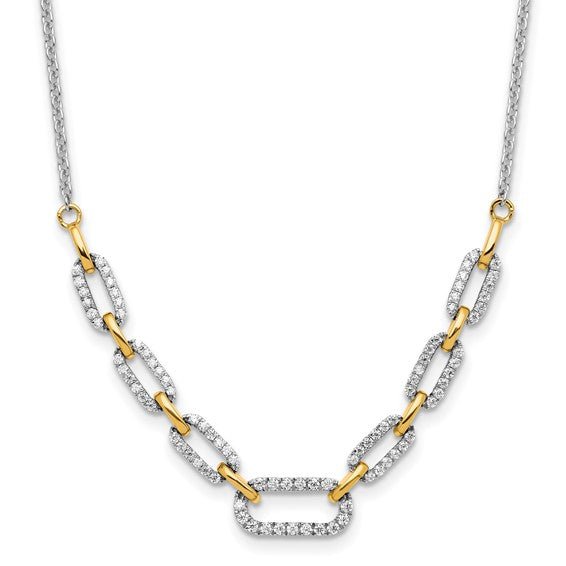 Lab Grown Diamond Fancy Link Necklace - Park City Jewelers