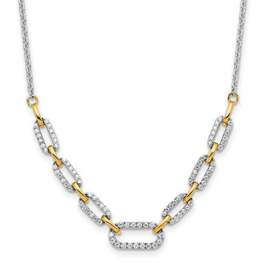 Lab Grown Diamond Fancy Link Necklace - Park City Jewelers
