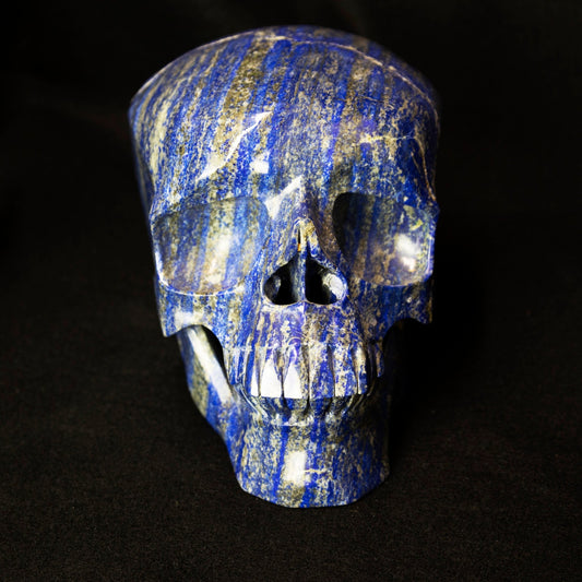 Lapis Skull 9 Inch Carving - Park City Jewelers