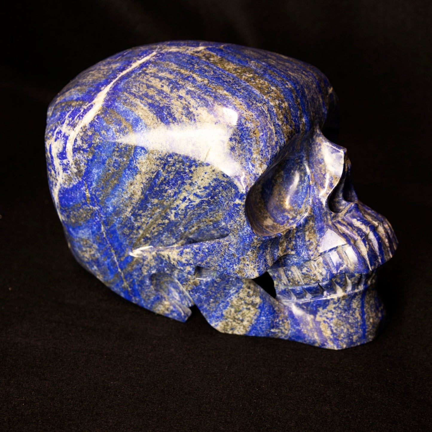 Lapis Skull 9 Inch Carving - Park City Jewelers