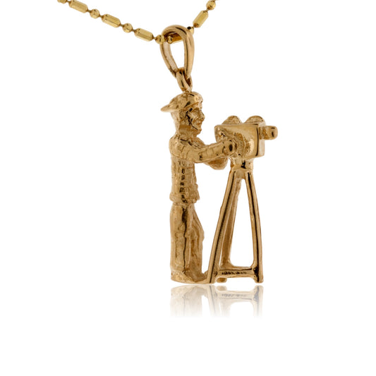 Large Cameraman Pendant or Charm - Park City Jewelers