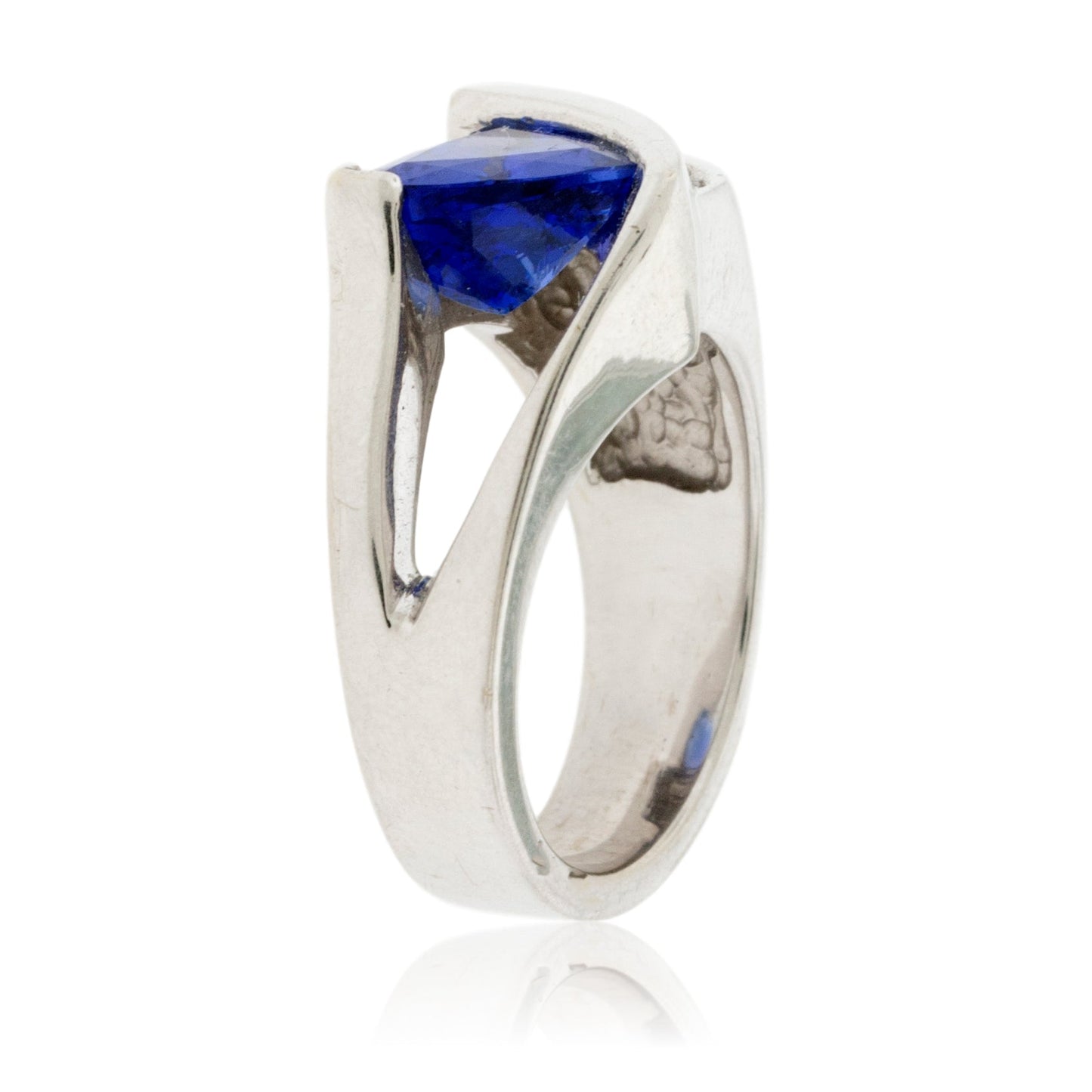 Large Trillion and Five Diamond Ring - Park City Jewelers