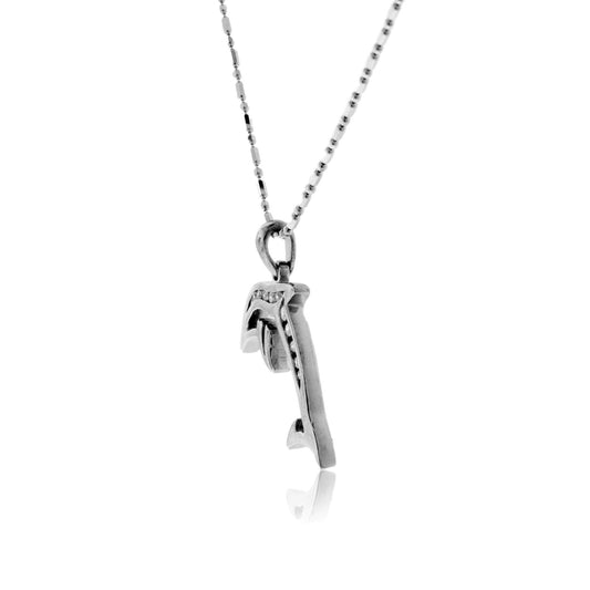 Larger Diamond Lined Dolphin Pendant - Park City Jewelers