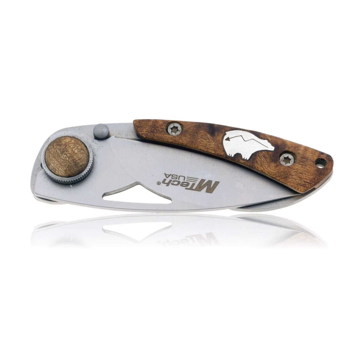 M Tech Knife with Silver Animal Inlay - Park City Jewelers