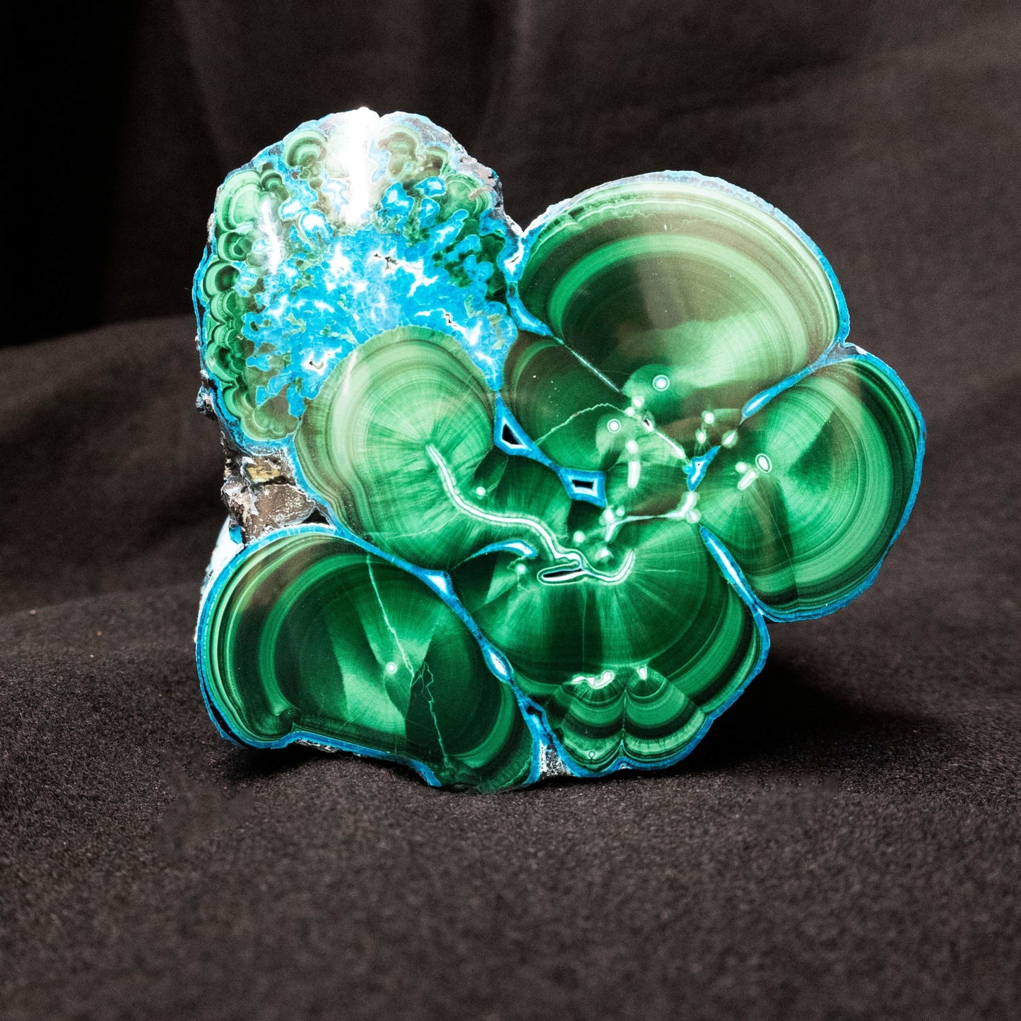 Malachite & Chrysocolla Chunk with Polished End - Park City Jewelers