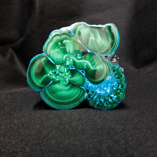 Malachite & Chrysocolla Chunk with Polished End - Park City Jewelers
