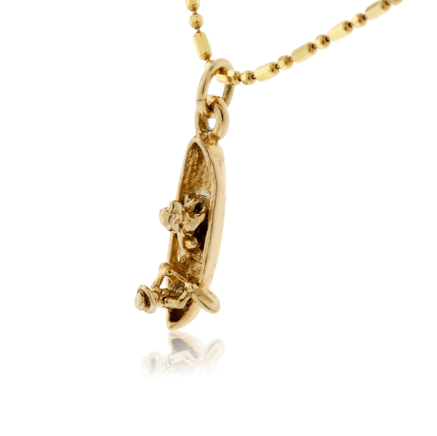 Man and Dog Canoe Charm - Park City Jewelers