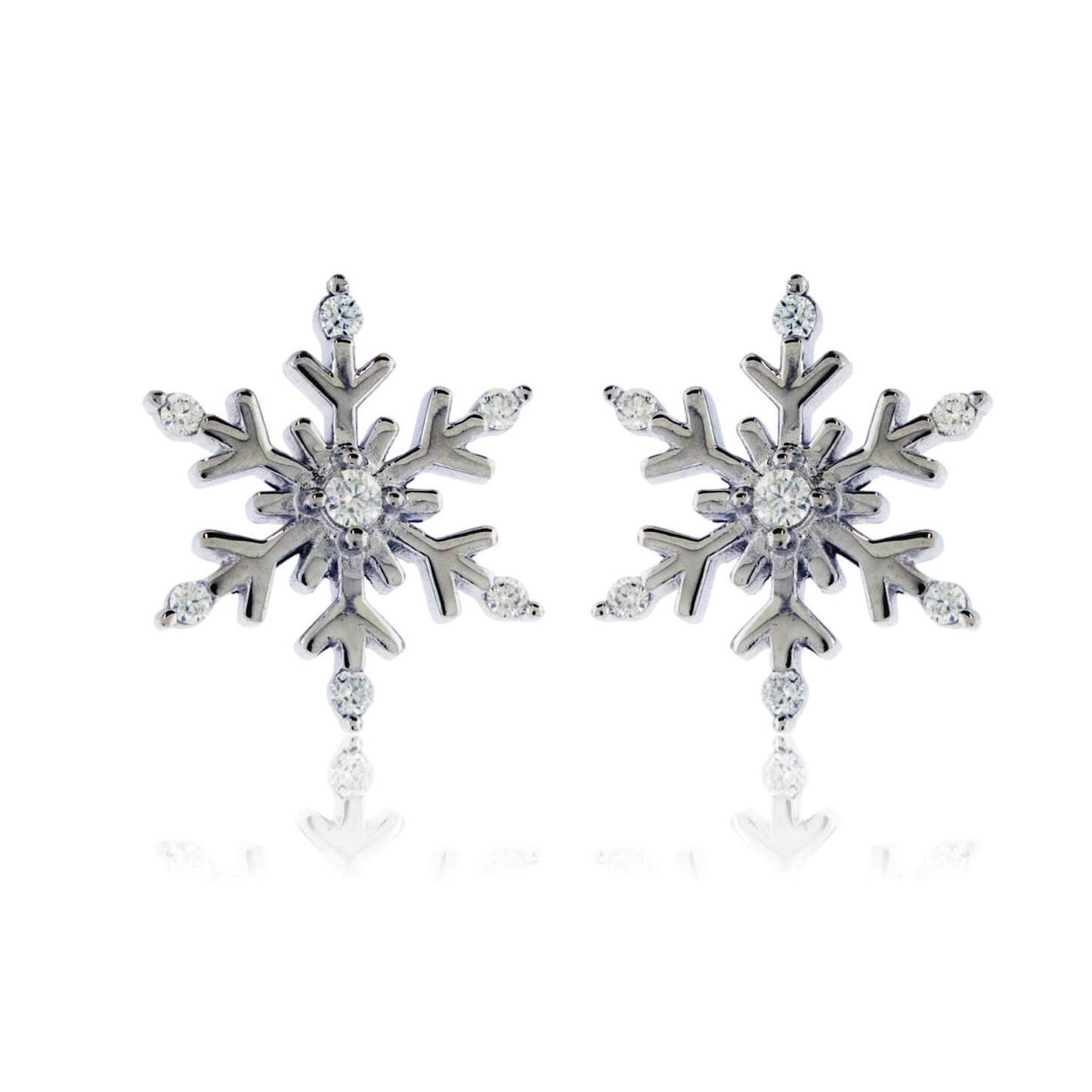 Moissanite Snowflake Earrings - Park City Jewelers