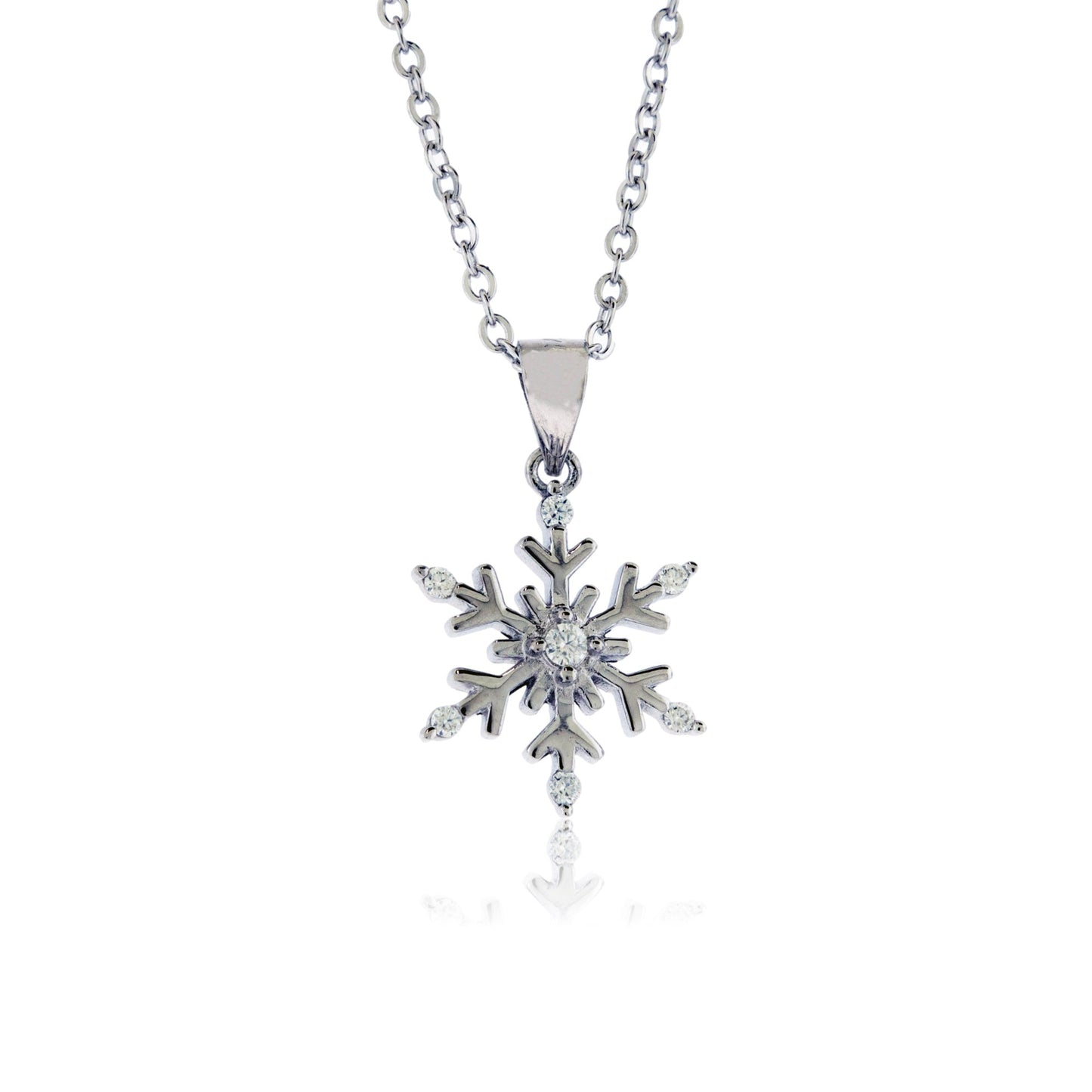 Moissanite Snowflake Necklace - Park City Jewelers