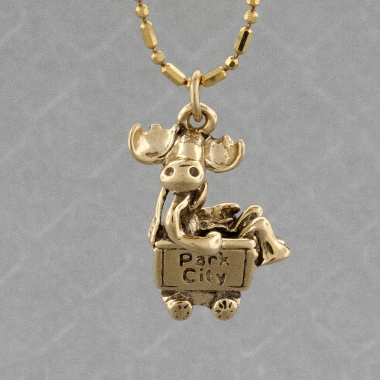 Moose Mine Cart Charm - Park City Jewelers
