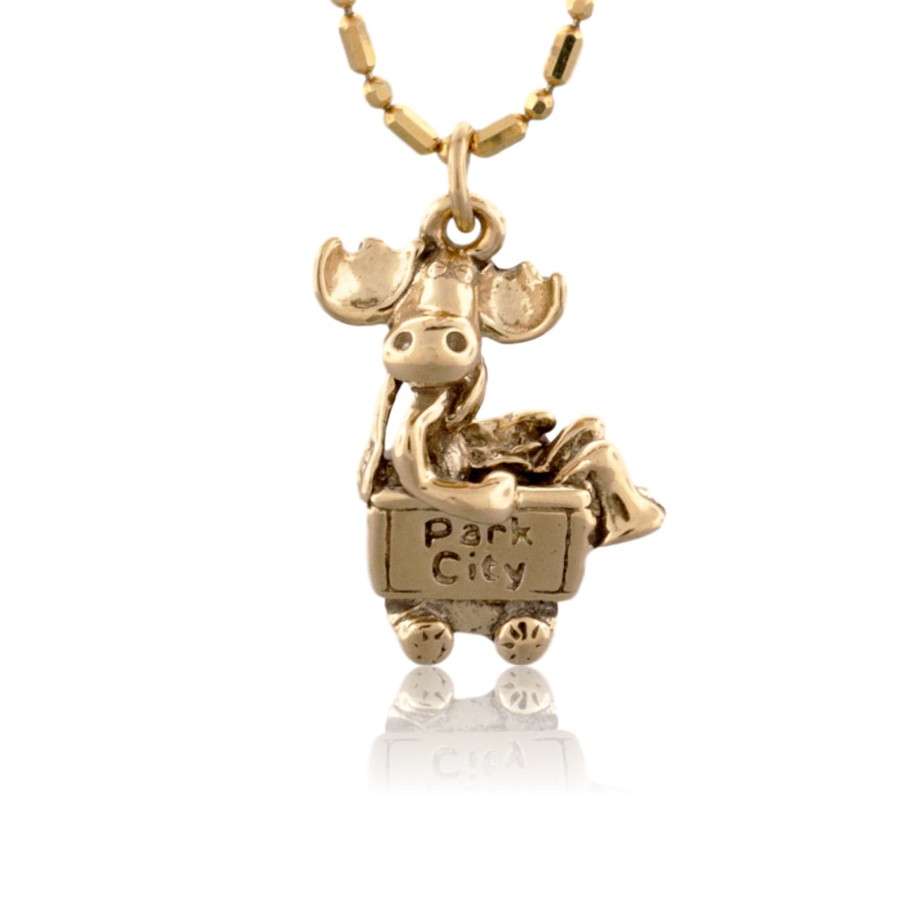 Moose Mine Cart Charm - Park City Jewelers