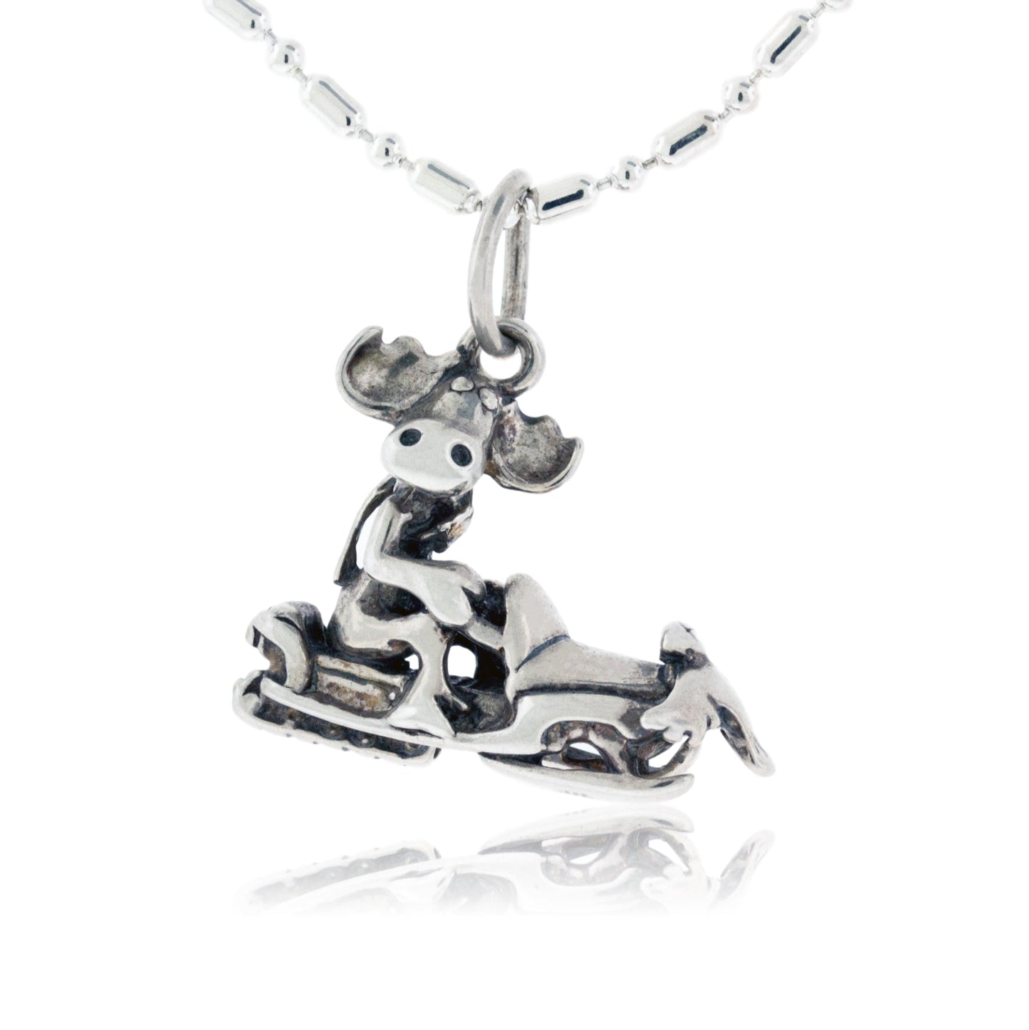 Moose Snowmobiling Charm - Park City Jewelers