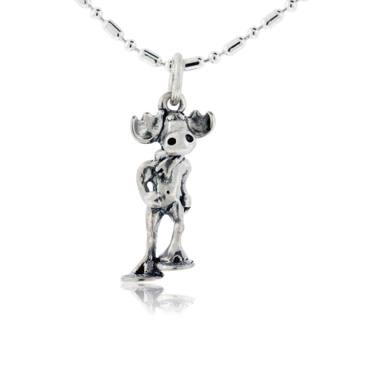 Moose Snowshoeing Charm - Park City Jewelers