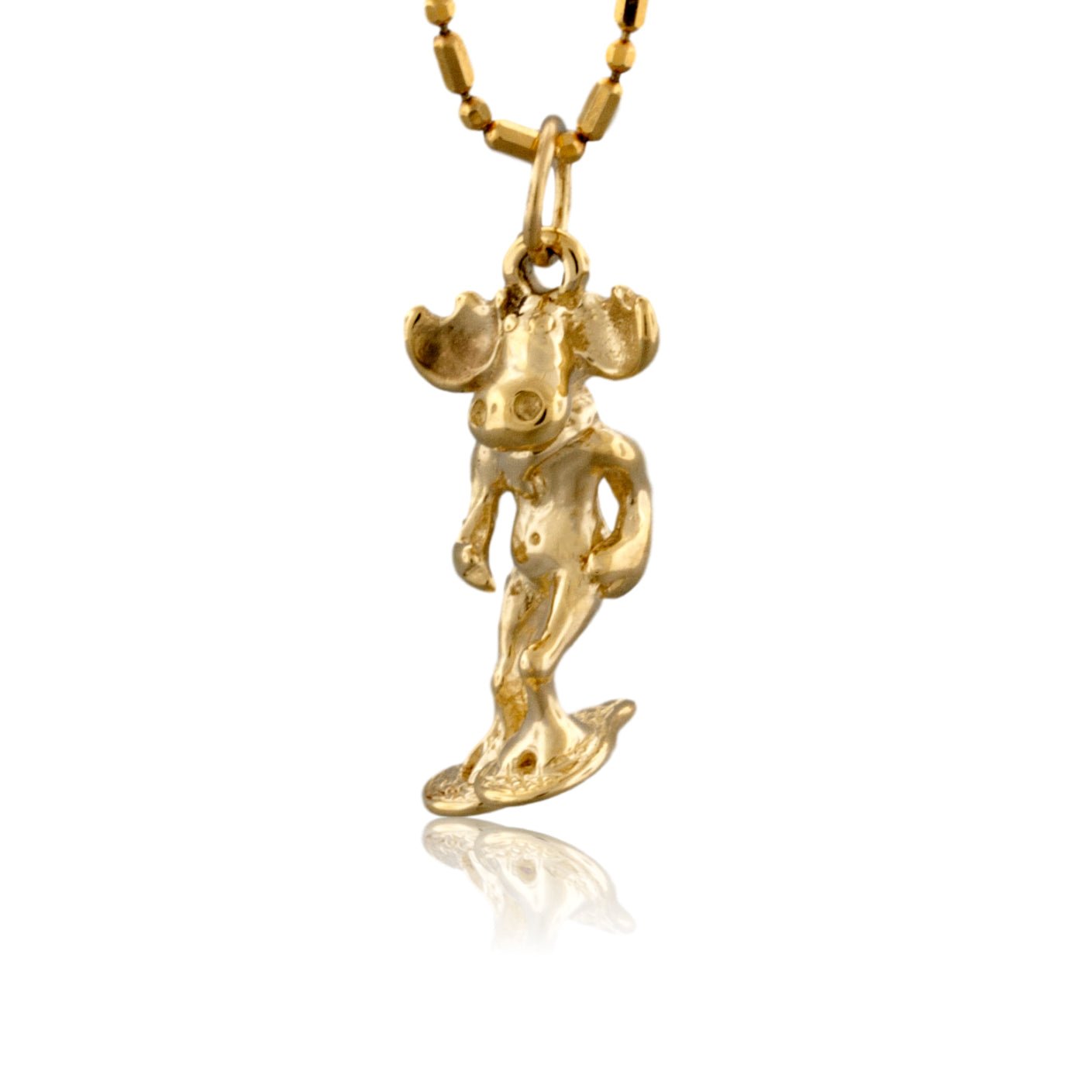 Moose Snowshoeing Charm - Park City Jewelers