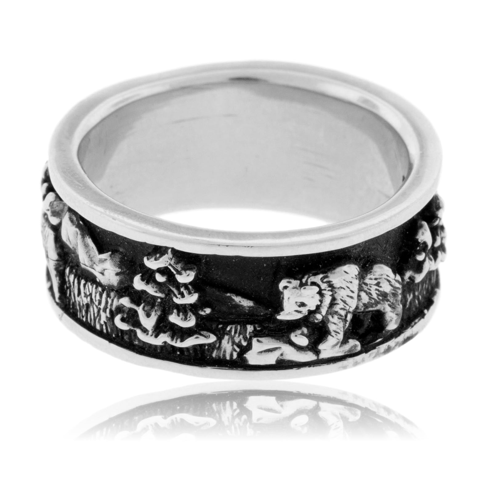 Mountain Band with Animal Scene - Park City Jewelers