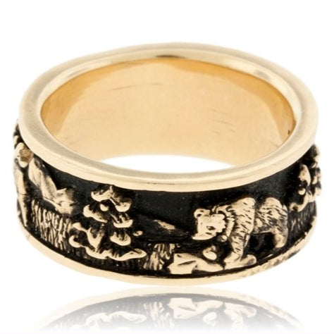 Mountain Band with Animal Scene - Park City Jewelers