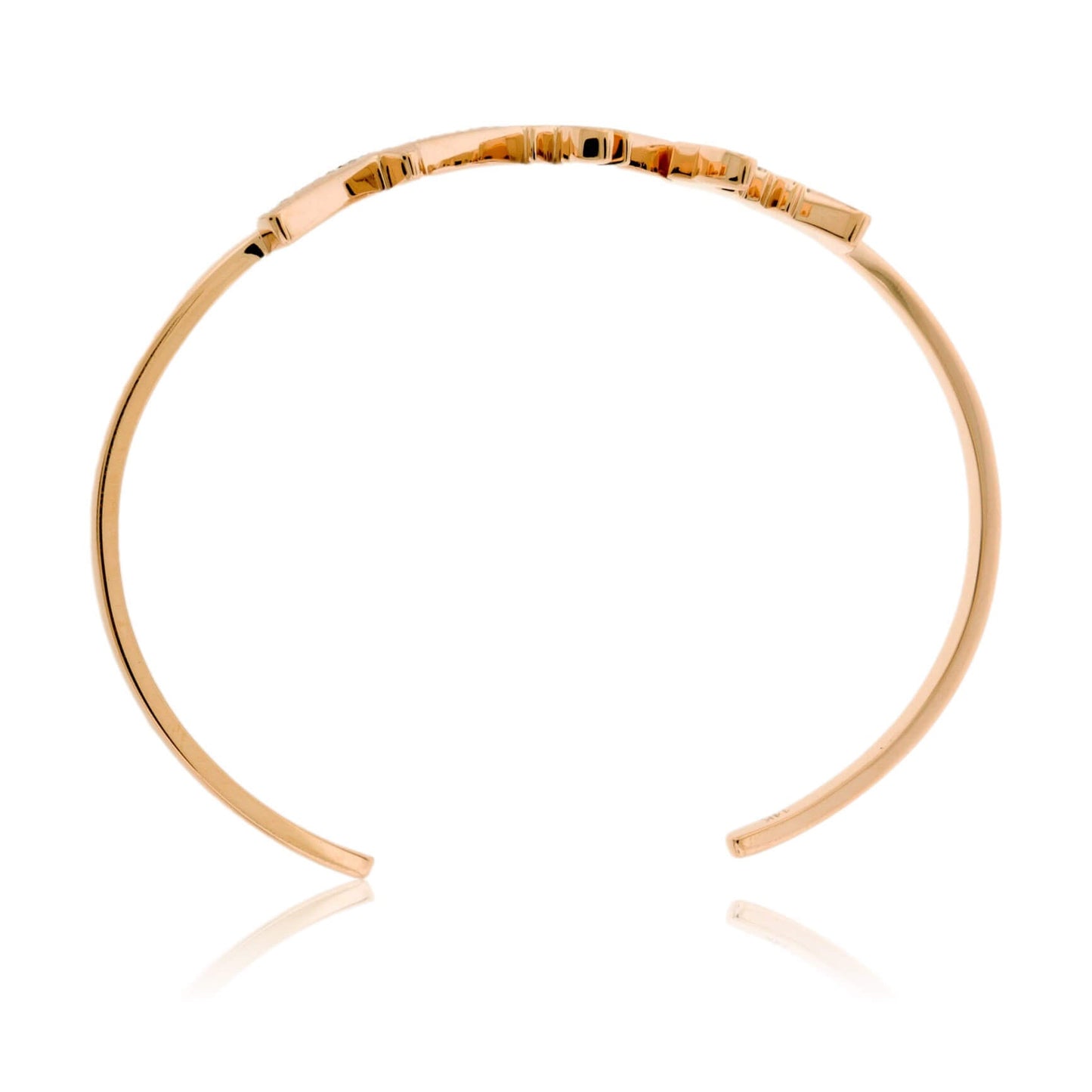 Mountain Bracelet with Diamond Lined Ridge - Park City Jewelers
