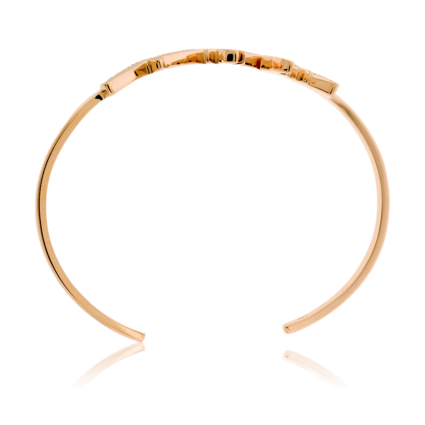 Mountain Bracelet with Diamond Lined Ridge - Park City Jewelers